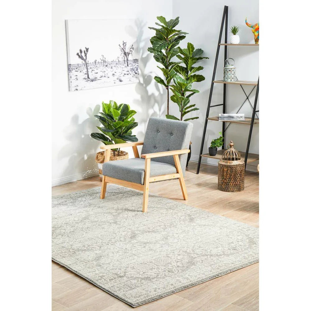 Mirage Gwyneth Stunning Transitional Silver Rug - ICONIC RUGS