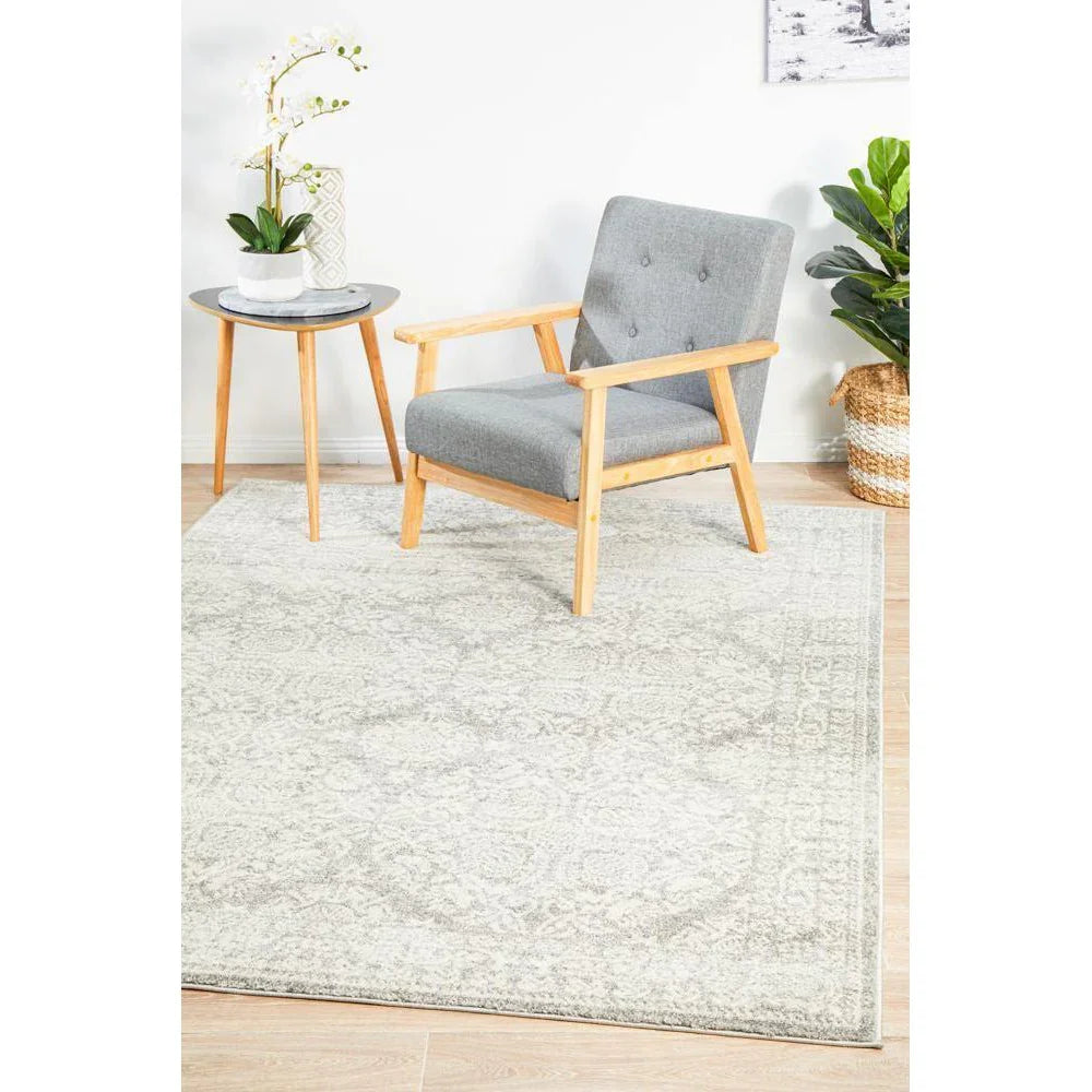 Mirage Gwyneth Stunning Transitional Silver Rug - ICONIC RUGS