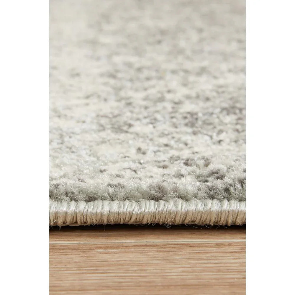Mirage Gwyneth Stunning Transitional Silver Runner Rug - ICONIC RUGS