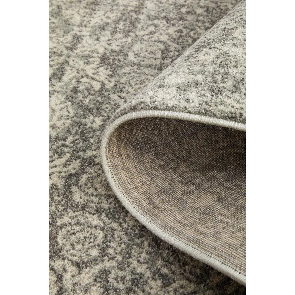 Mirage Gwyneth Stunning Transitional Silver Runner Rug - ICONIC RUGS