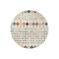 Mirage Peggy Tribal Morrocan Style Multi Round Rug - ICONIC RUGS