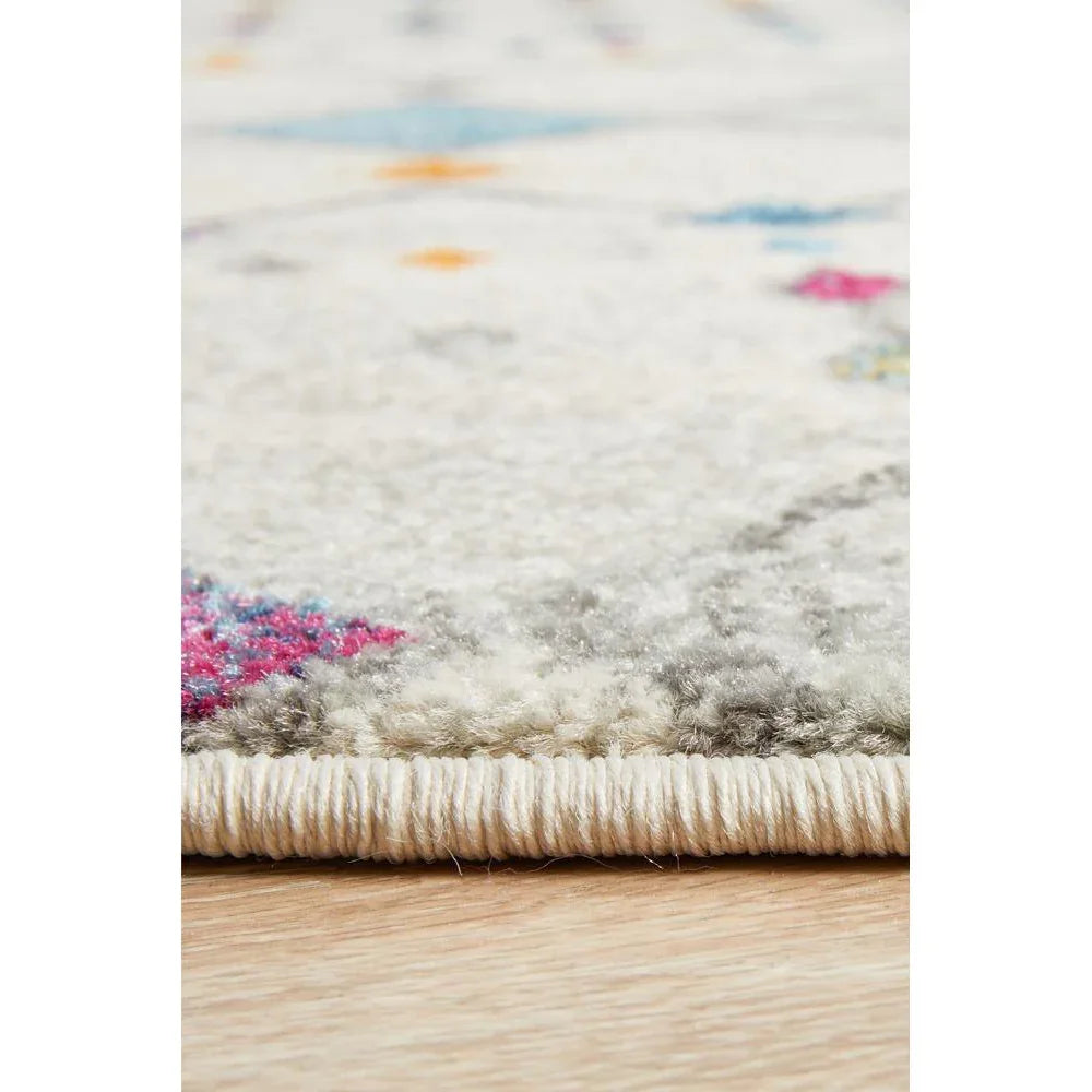 Mirage Peggy Tribal Morrocan Style Multi Round Rug - ICONIC RUGS