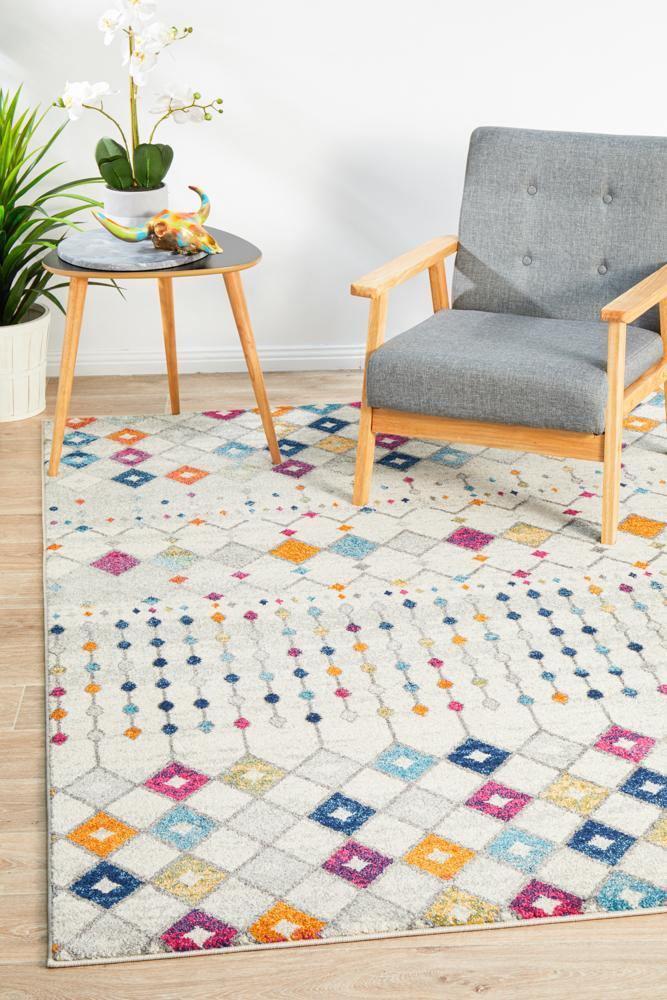 Mirage Peggy Tribal Morrocan Style Multi Rug - ICONIC RUGS