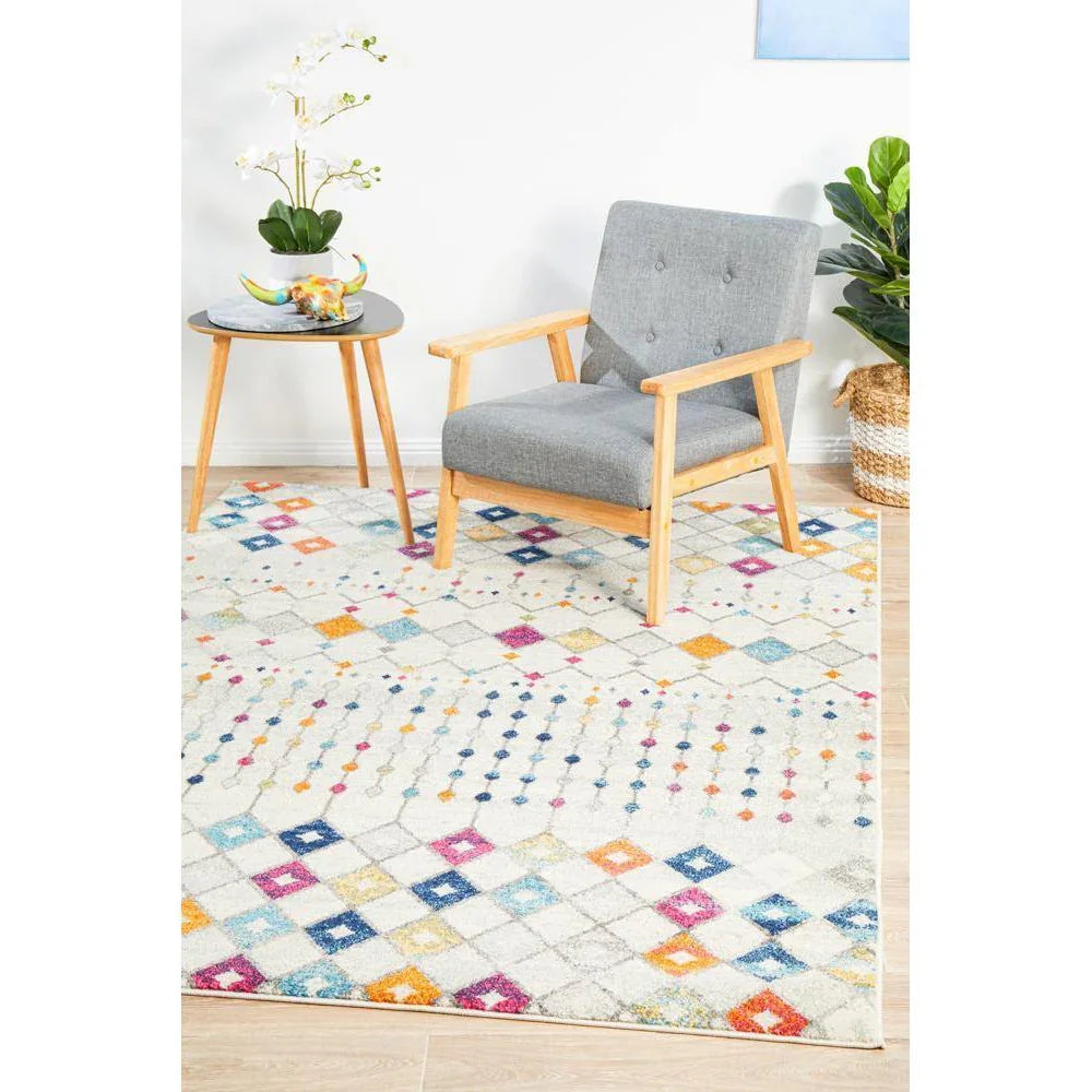 Mirage Peggy Tribal Morrocan Style Multi Rug - ICONIC RUGS