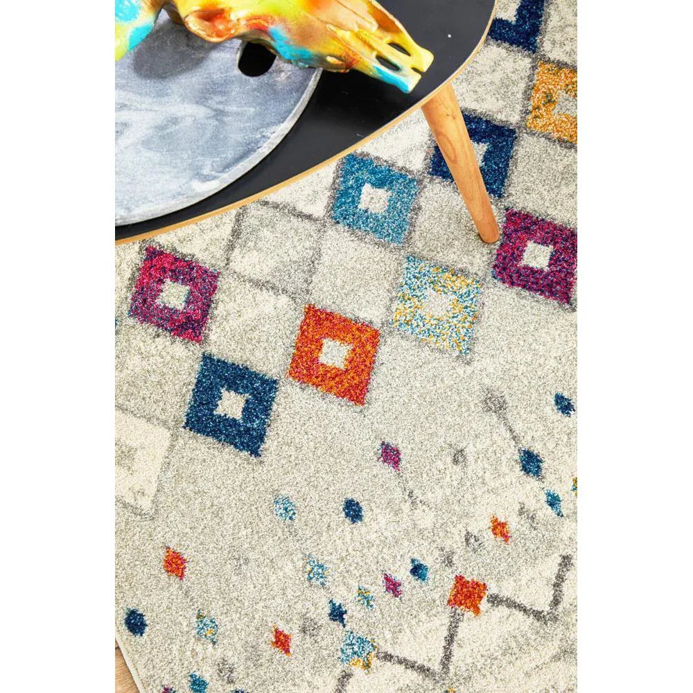 Mirage Peggy Tribal Morrocan Style Multi Rug - ICONIC RUGS