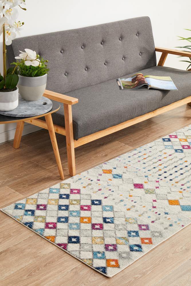 Mirage Peggy Tribal Morrocan Style Multi Runner Rug - ICONIC RUGS