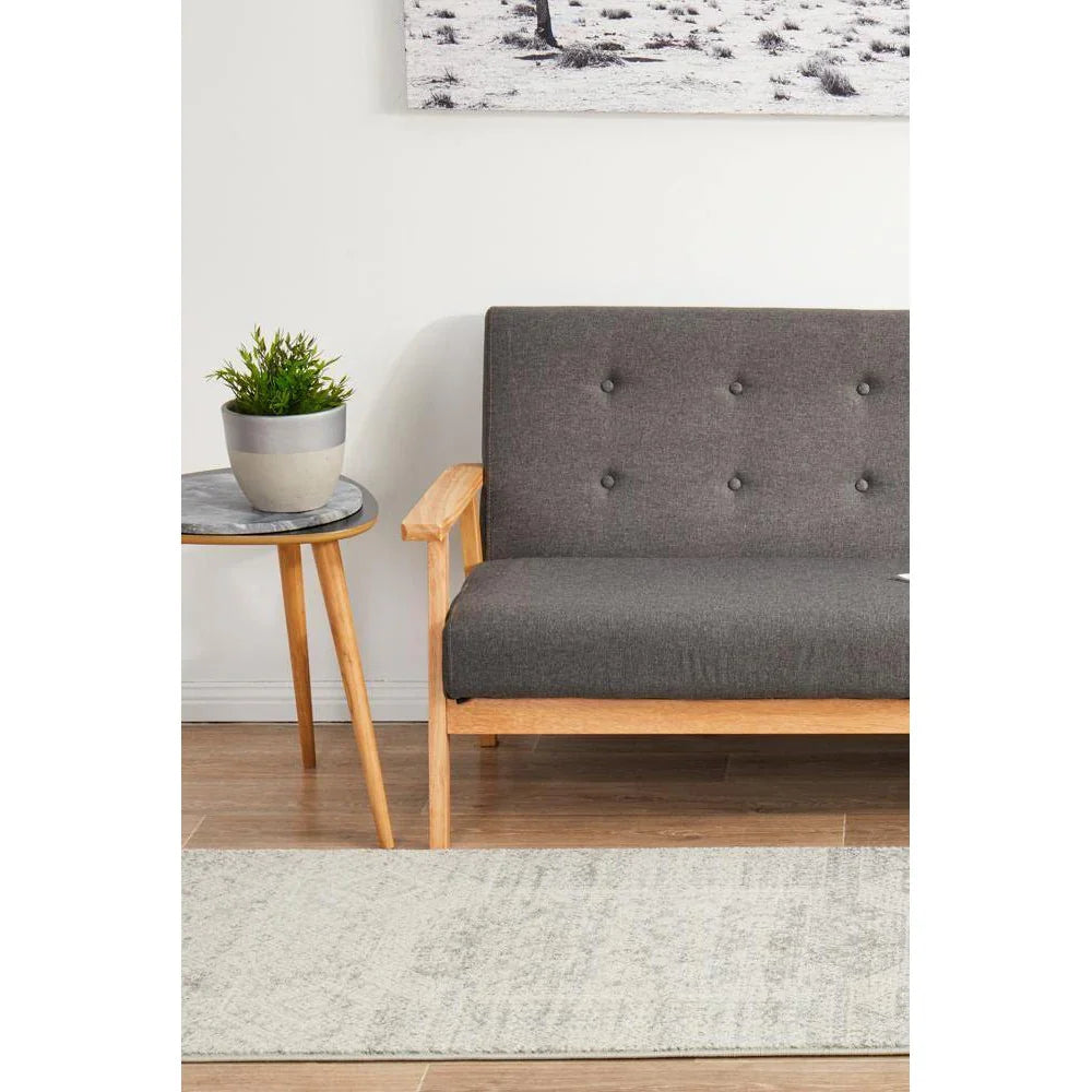 Mirage Zelda Silver Grey Runner Rug - ICONIC RUGS