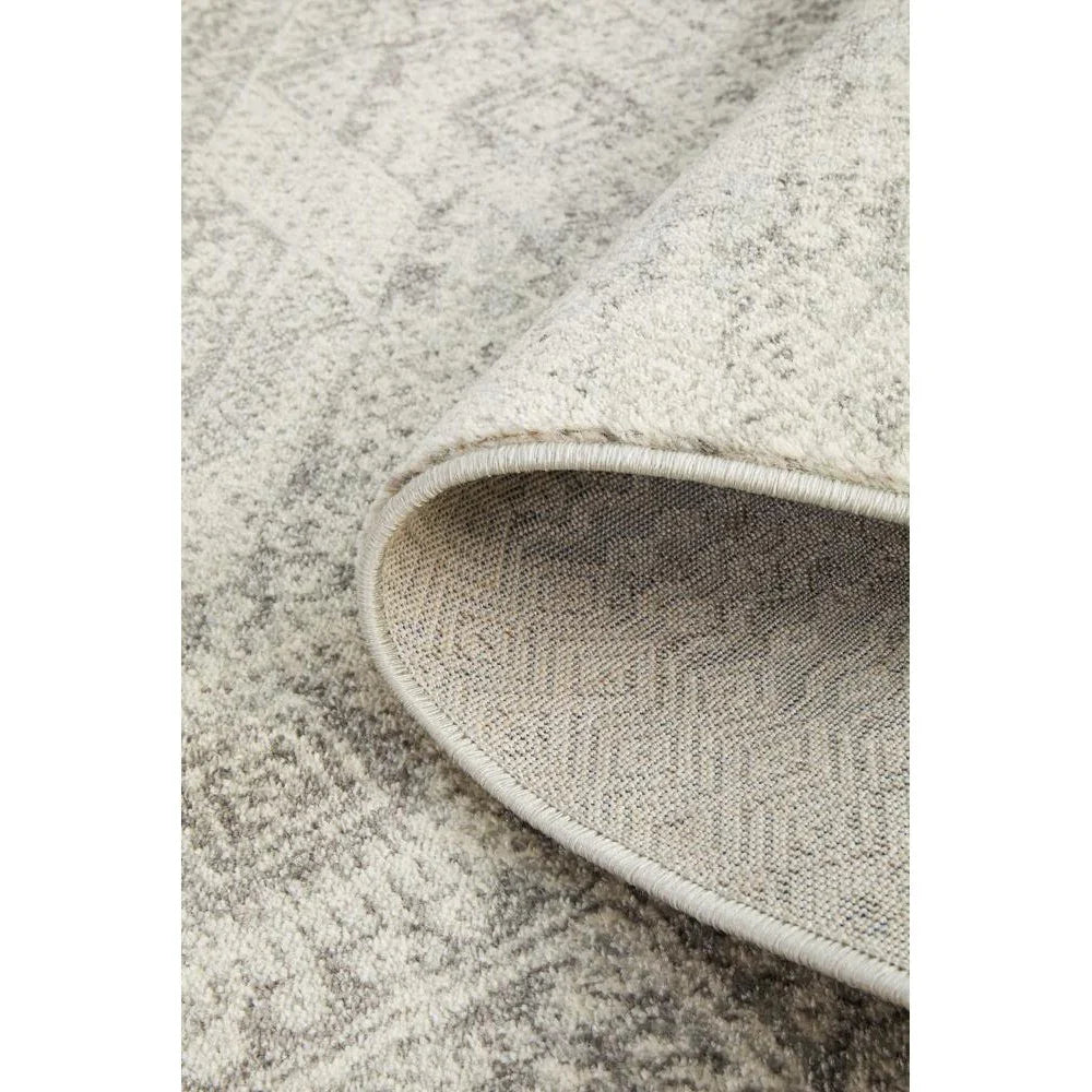 Mirage Zelda Silver Grey Runner Rug - ICONIC RUGS