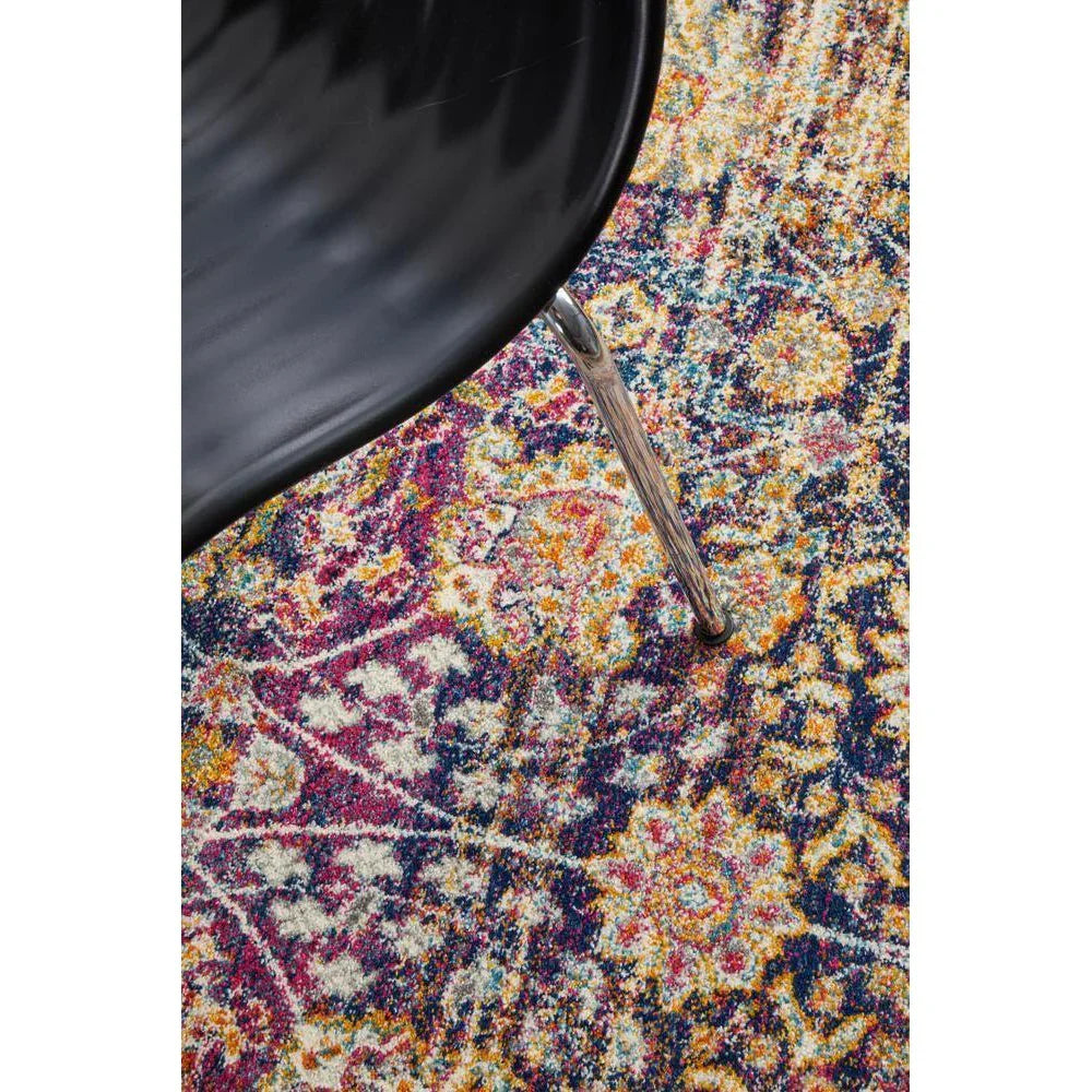 Mirage Zolan Transitional Multi Round Rug - ICONIC RUGS