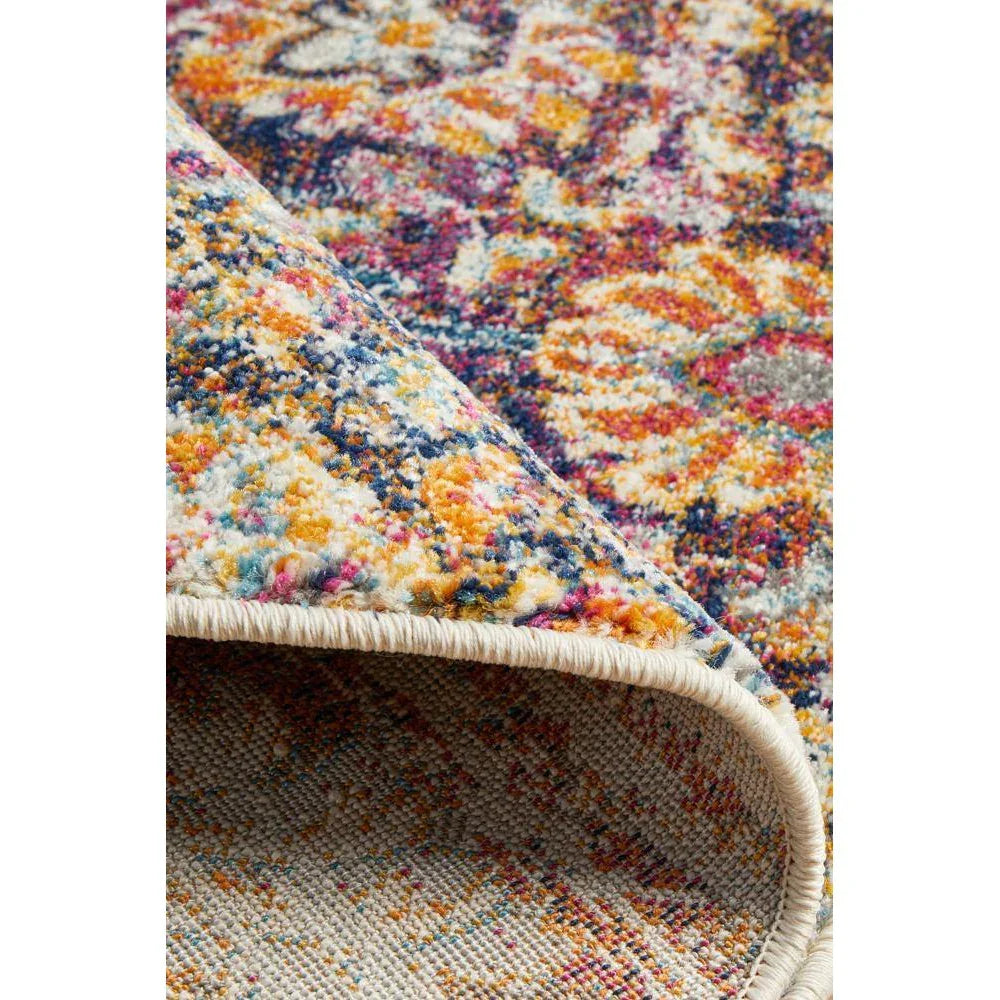 Mirage Zolan Transitional Multi Round Rug - ICONIC RUGS