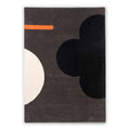 Orla Kiely Geo Flower Graphite Pure Wool Designer Rug