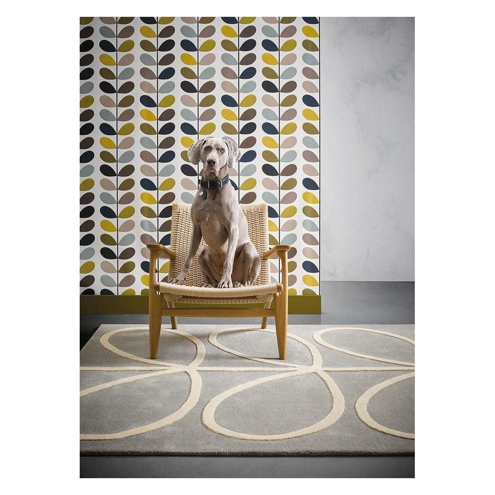 Orla Kiely Giant Linear Stem Pure Wool Designer Rug