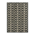 Orla Kiely Linear Stem Slate Pure Wool Designer Rug