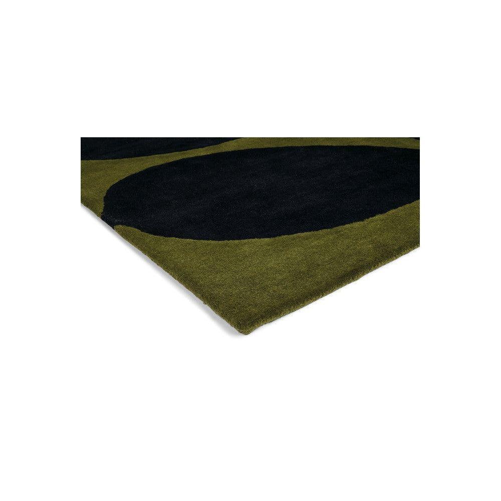 Orla Kiely Stem Black Pure Wool Designer Rug