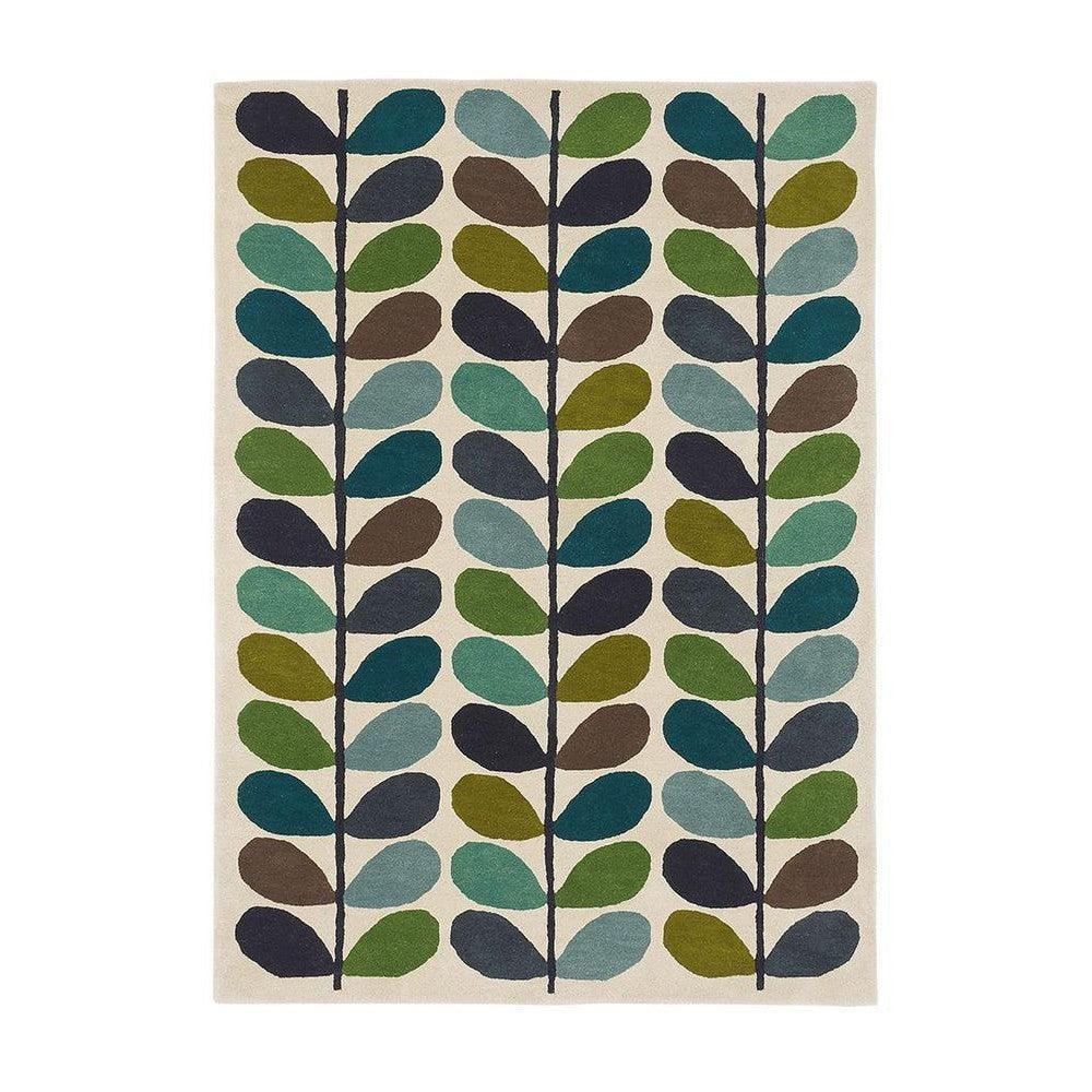 Orla Kiely Stem Kingfisher Pure Wool Designer Rug