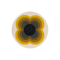 Orla Kiely Sunflower Yellow Pure Wool Designer Round Rug