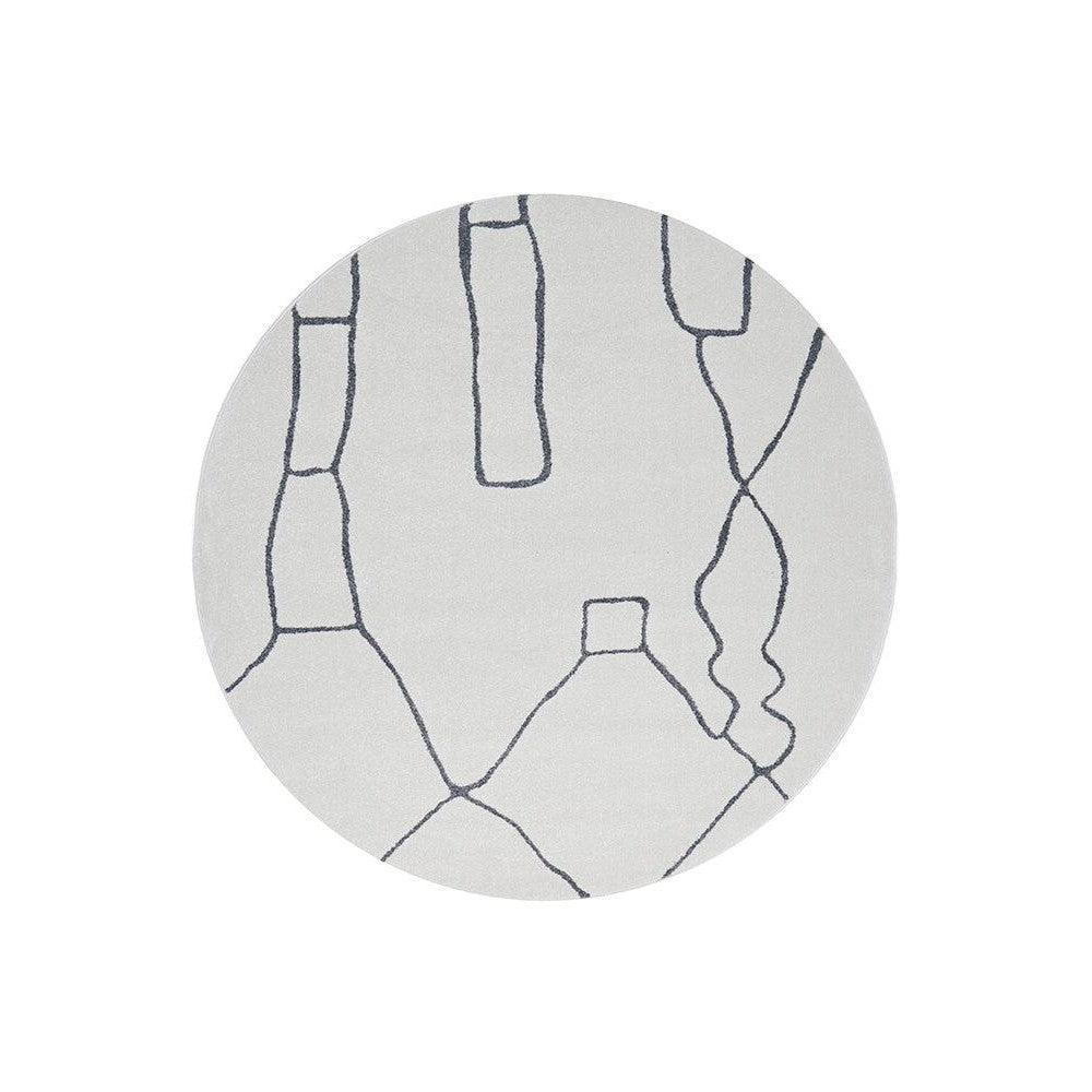 Pardis Amy Grey Round Rug