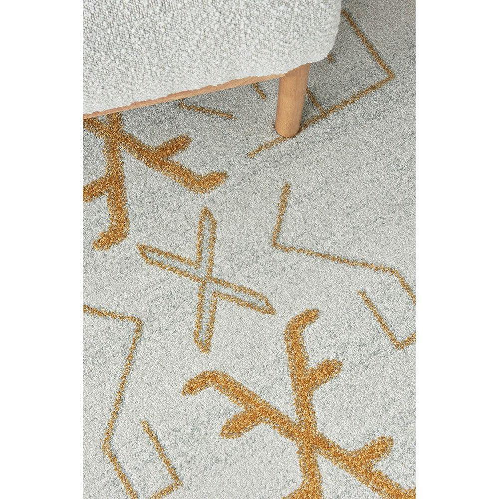 Pardis Cala Gold Round Rug