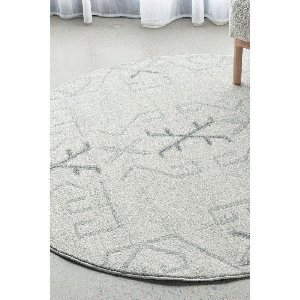 Pardis Cala Grey Round Rug