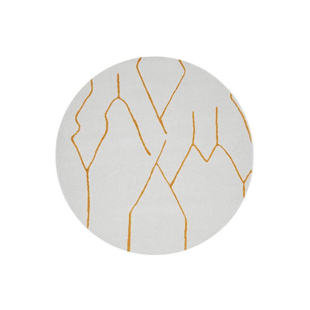 Pardis Ivy Gold Round Rug