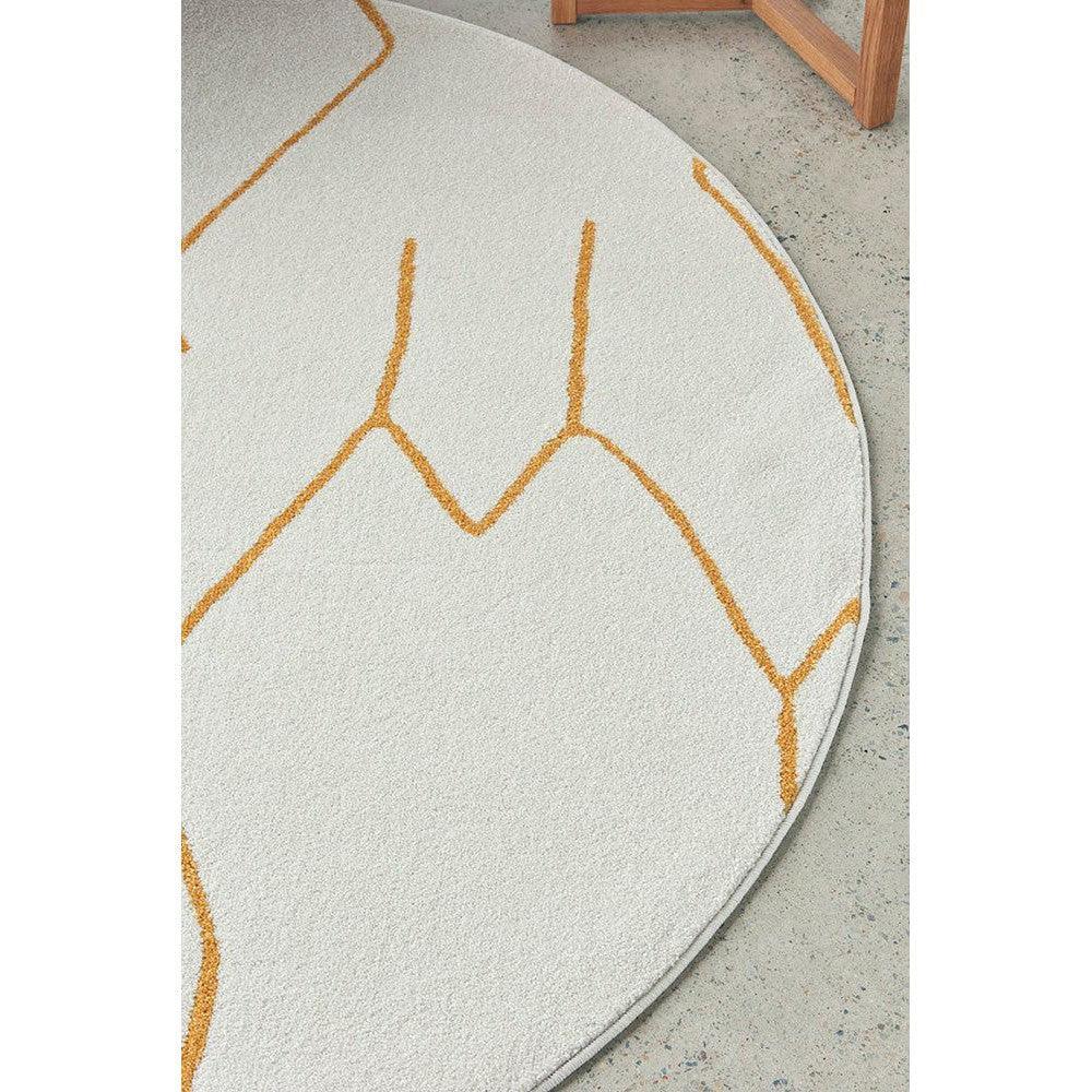 Pardis Ivy Gold Round Rug