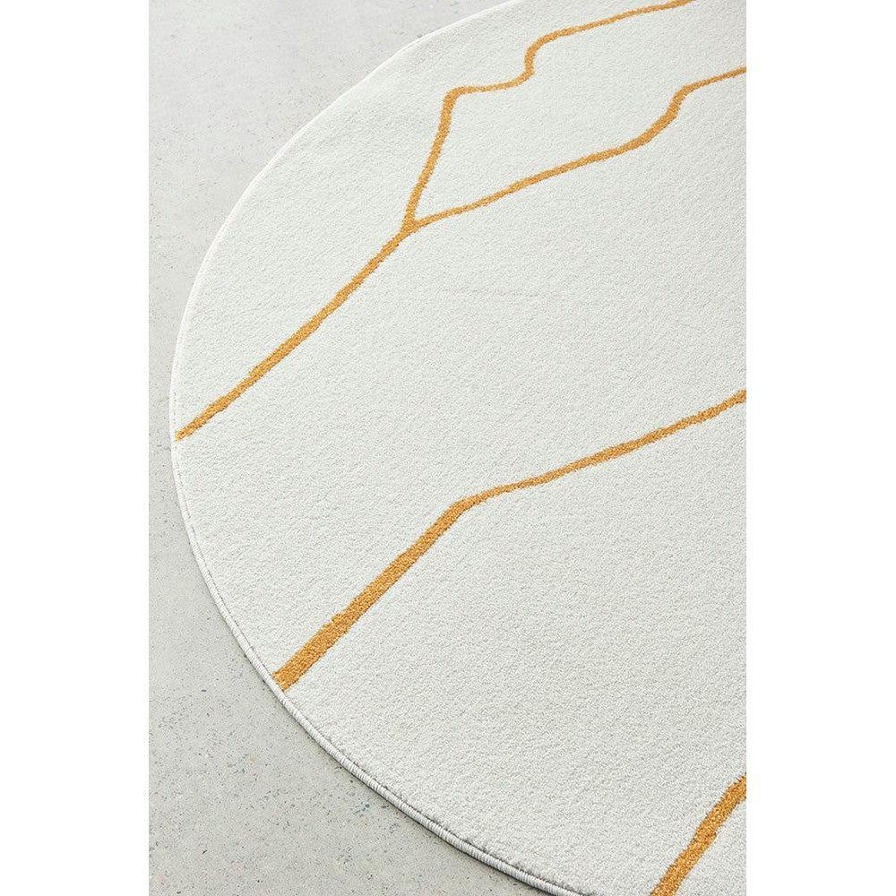 Pardis Ivy Gold Round Rug