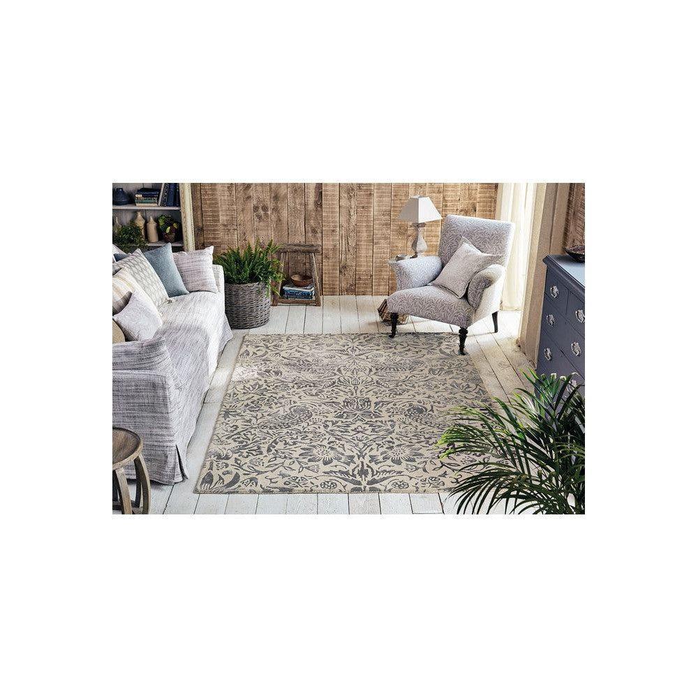 Pure Strawberry Thief Ink Pure Wool Designer Rug