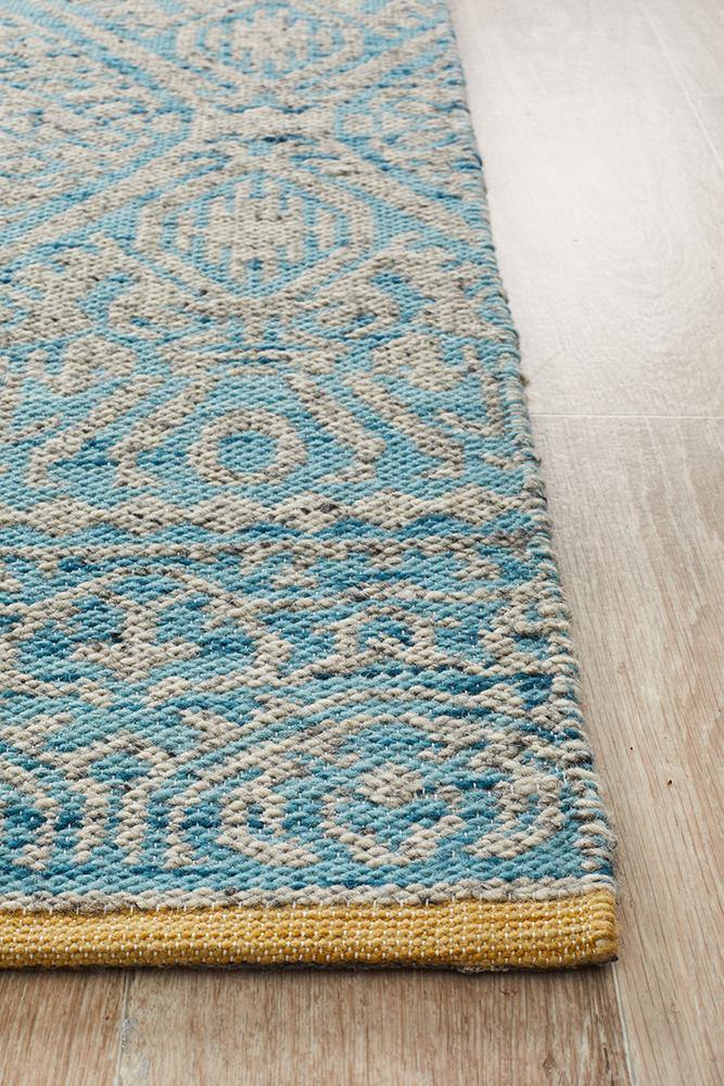 Relic Hunter Blue Grey Rug - ICONIC RUGS