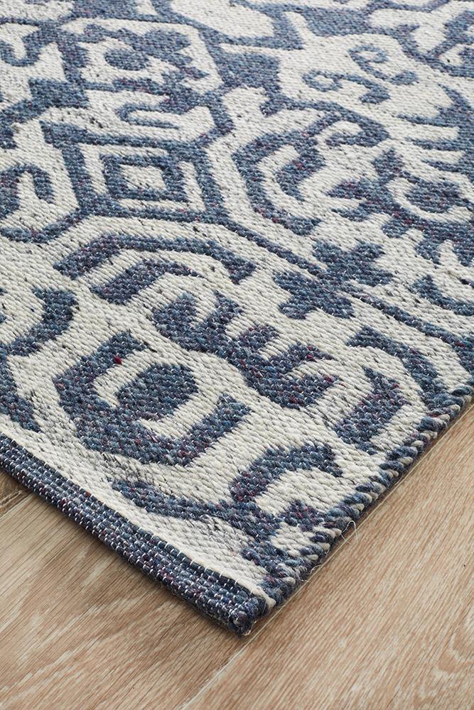 Relic Kian Silver Navy Rug - ICONIC RUGS