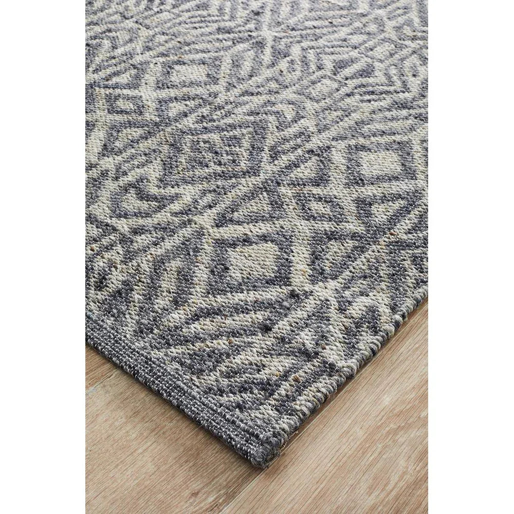 Relic Sammy Graphite Cobolt Rug - ICONIC RUGS