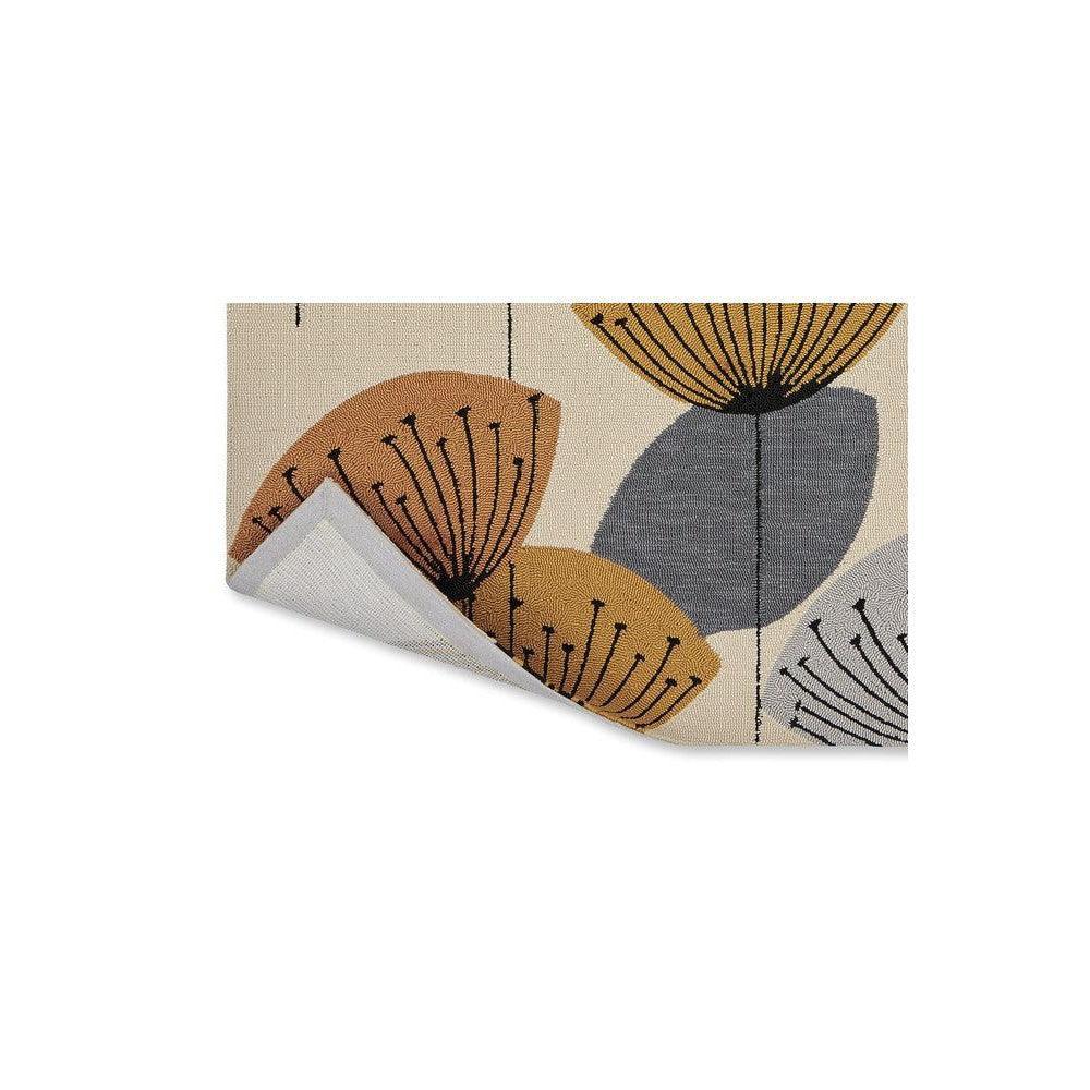 Sanderson Dandelion Clocks Ochre Outdoor Designer Rug