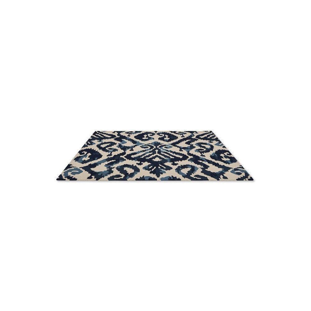Sanderson Kasuri Indigo Outdoor Designer Rug