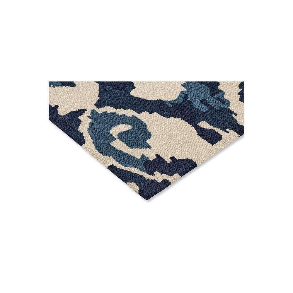 Sanderson Kasuri Indigo Outdoor Designer Rug