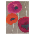 Sanderson Poppies Red/Orange Pure Wool Designer Rug