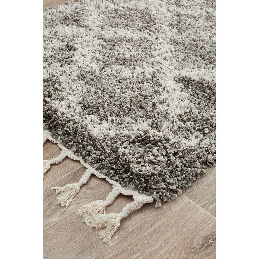 Saffron 33 Grey Runner Rug - ICONIC RUGS