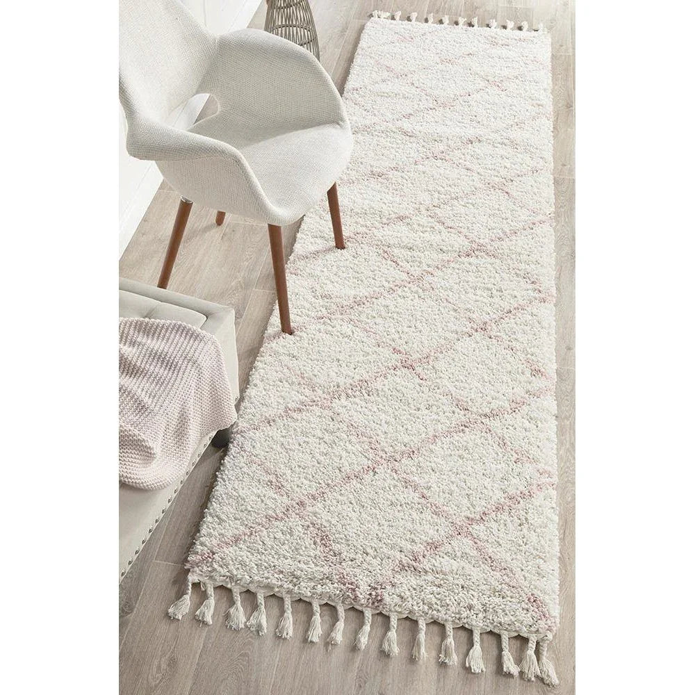 Saffron 22 Pink Runner Rug - ICONIC RUGS