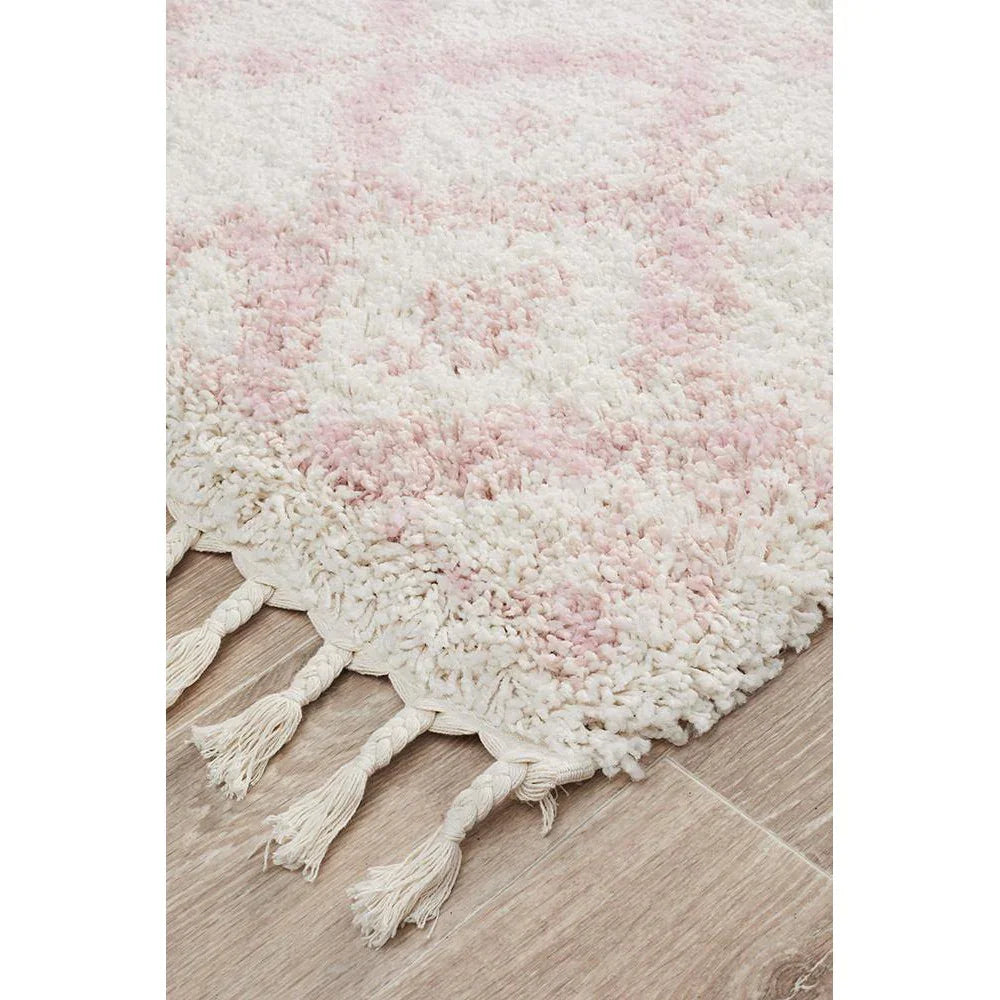 Saffron 33 Pink Runner Rug - ICONIC RUGS