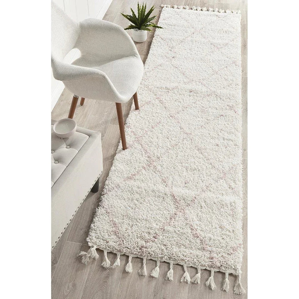 Saffron 44 Pink Runner Rug - ICONIC RUGS