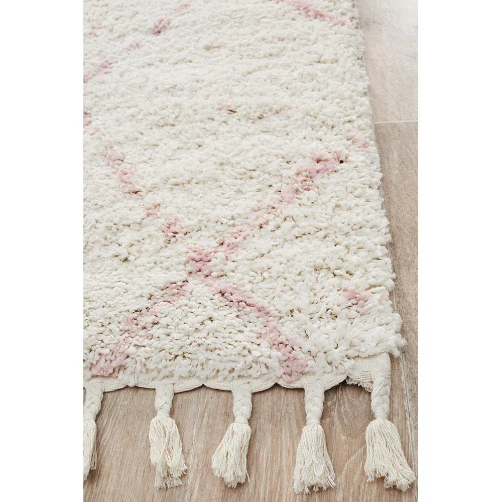 Saffron 44 Pink Runner Rug - ICONIC RUGS