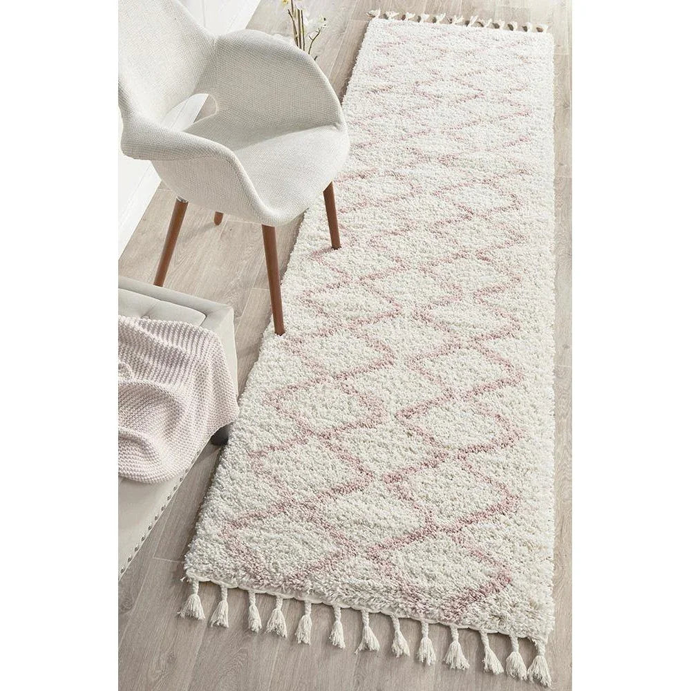 Saffron 11 Pink Runner Rug - ICONIC RUGS
