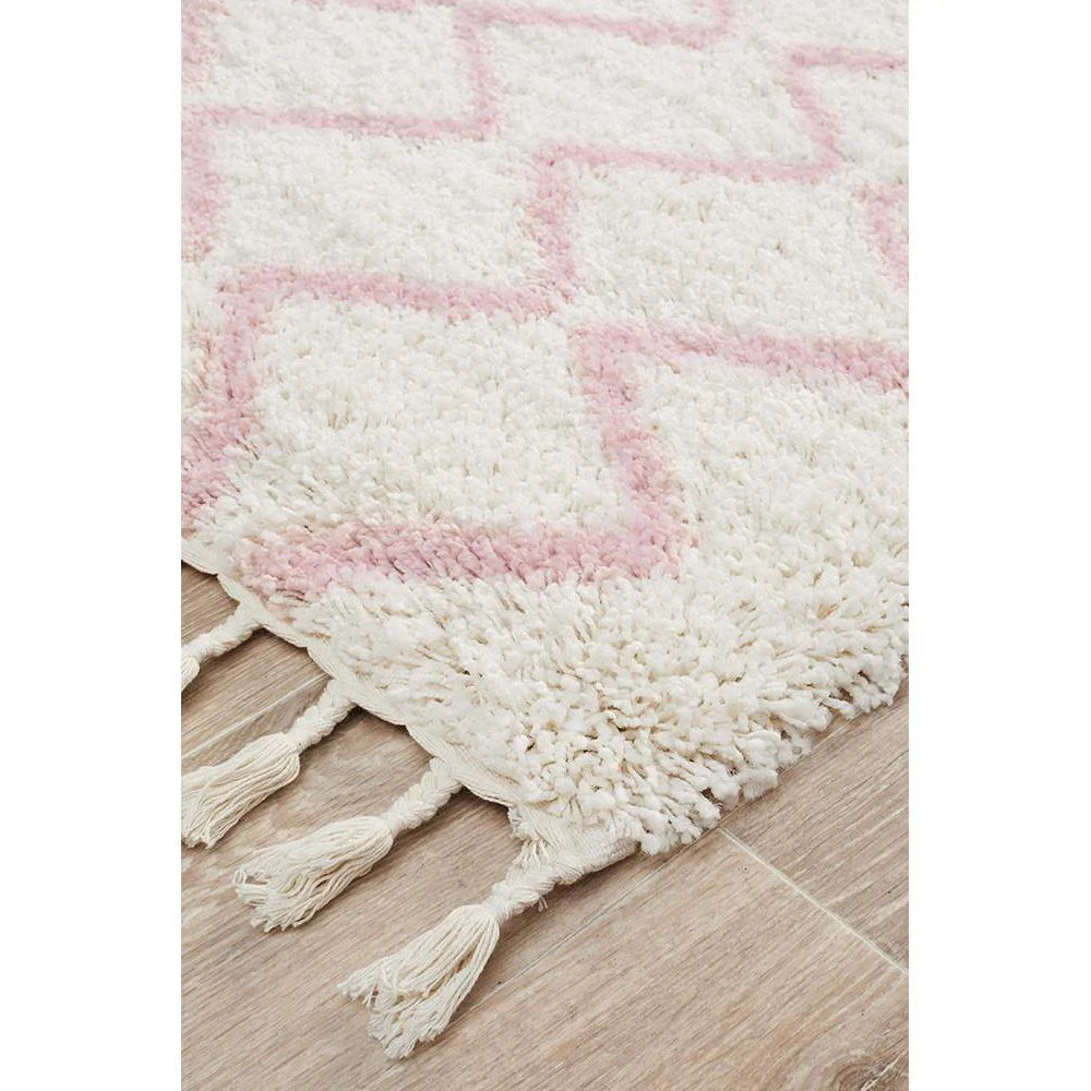 Saffron 11 Pink Runner Rug - ICONIC RUGS