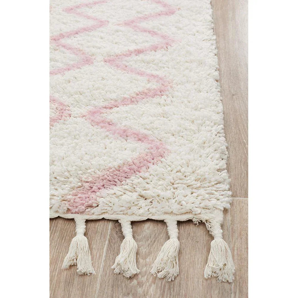 Saffron 11 Pink Runner Rug - ICONIC RUGS