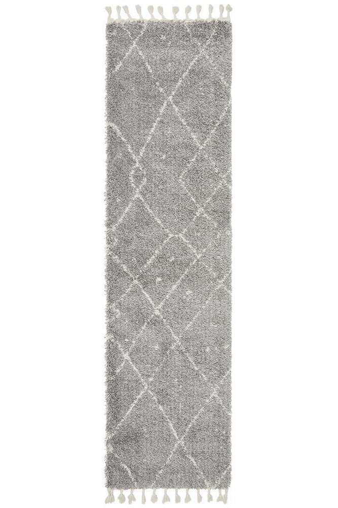 Saffron 44 Silver Runner Rug - ICONIC RUGS