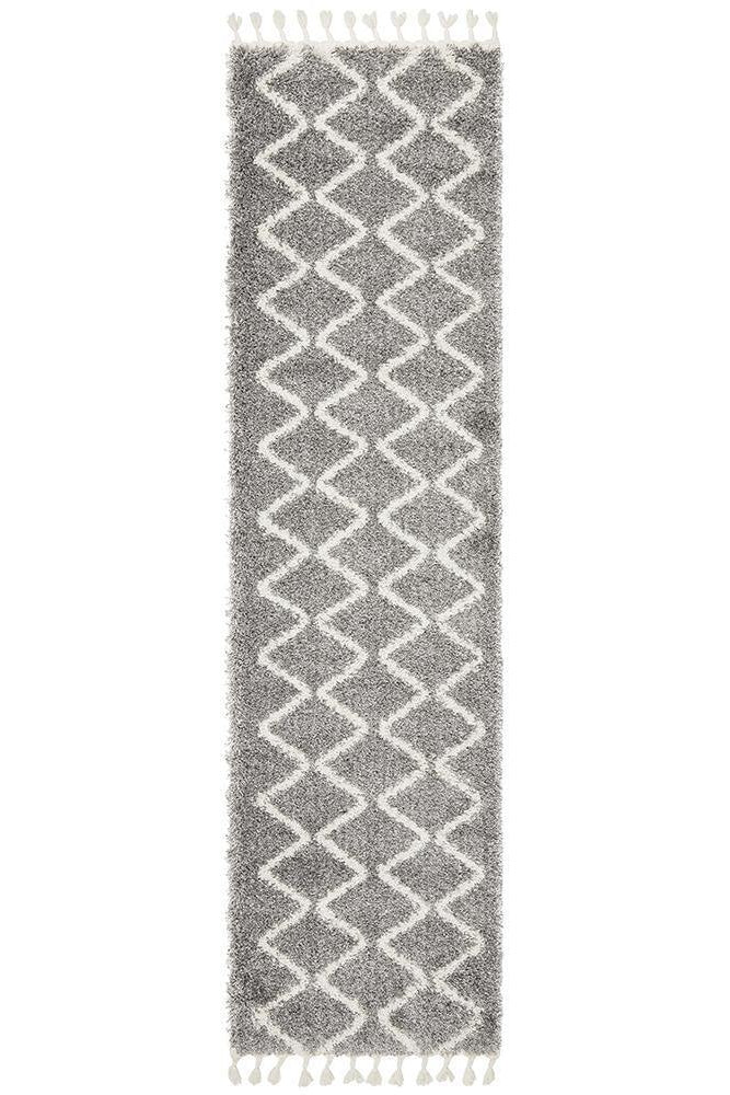 Saffron 11 Silver Runner Rug - ICONIC RUGS