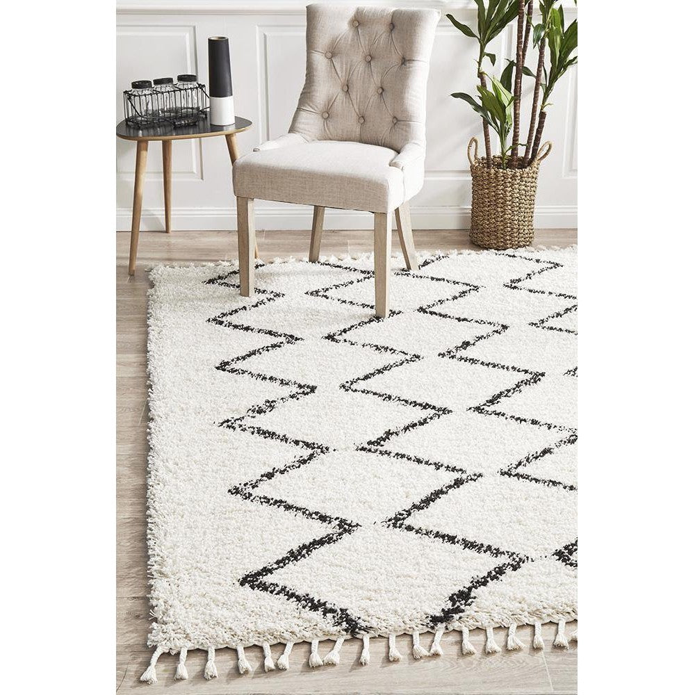 Saffron 11 White Rug - ICONIC RUGS