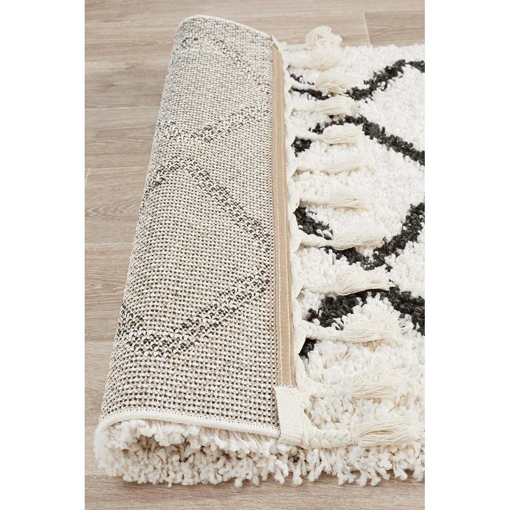 Saffron 11 White Runner Rug - ICONIC RUGS