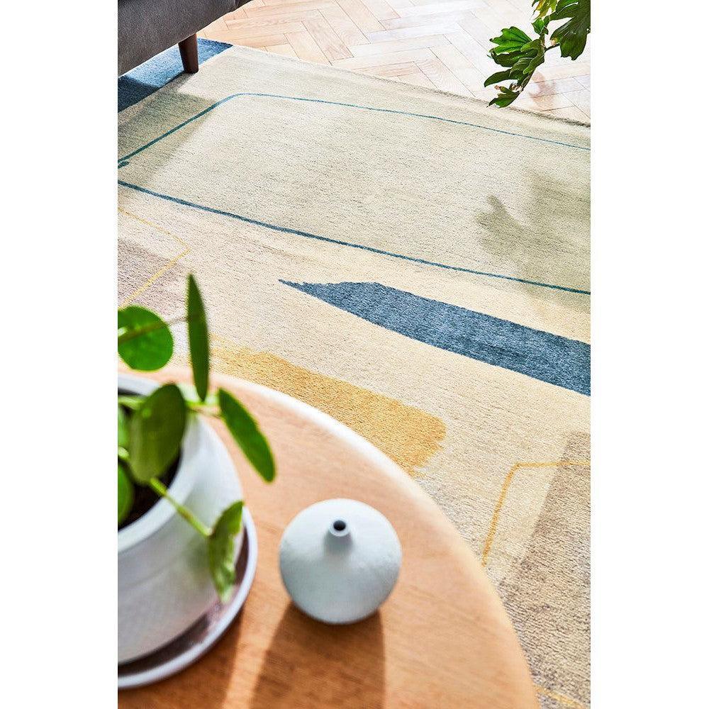 Scion Composition Papaya Pure Wool Designer Rug