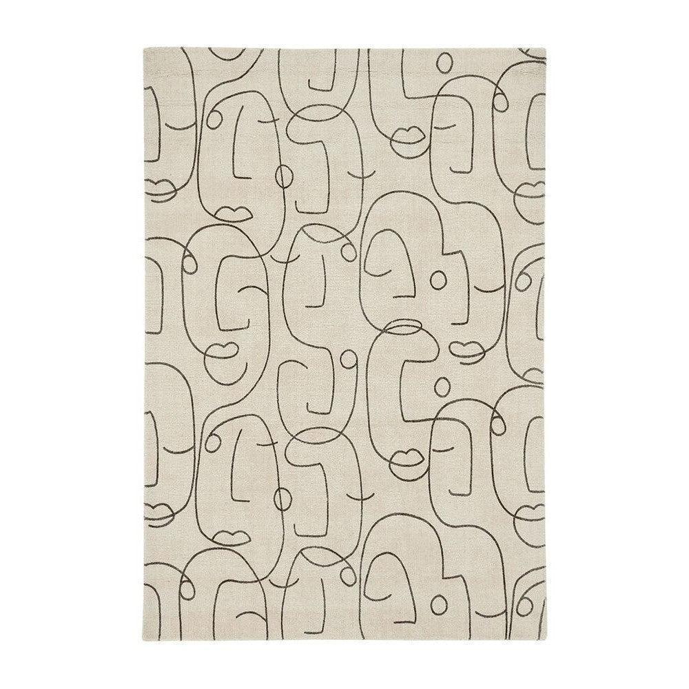 Scion Epsilon Charcoal Pure Wool Designer Rug