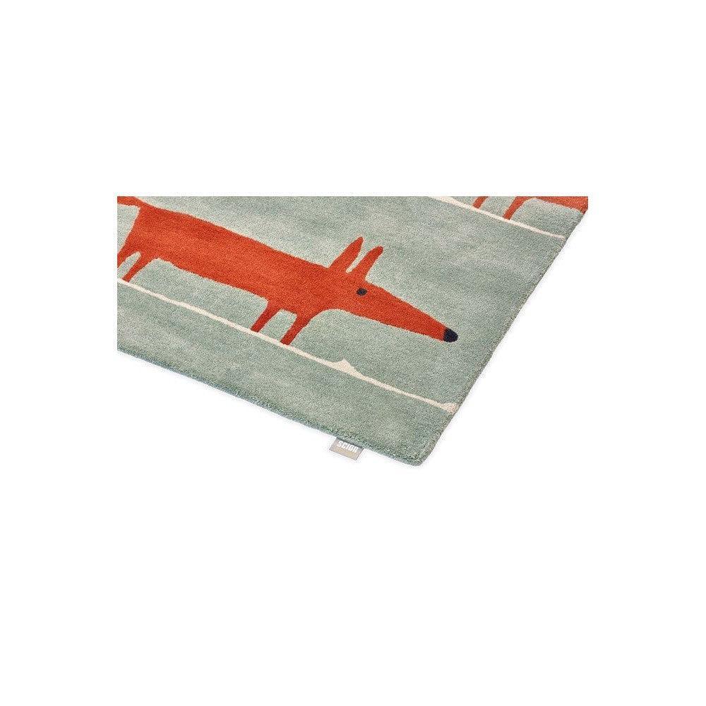 Scion Mr - Fox Mint Poppy Pure Wool Designer Rug