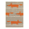 Scion Mr Fox Rug Cinnamon Pure Wool Designer Rug